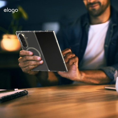 Elago для Galaxy Z Fold7 чехол Magnetic PC Clear (MagSafe)
