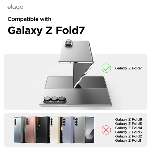 Elago для Galaxy Z Fold7 чехол Magnetic PC Clear (MagSafe)