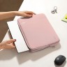 Чехол-папка Tomtoc Defender Laptop Sleeve A13 для Macbook Pro/Air 14-13", розовый