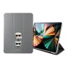 Чехол Lagerfeld PU Saffiano Karl & Choupette heads Folio для iPad Pro 12.9 (2020/21), серебристый