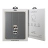 Чехол Lagerfeld PU Saffiano Karl & Choupette heads Folio для iPad Pro 12.9 (2020/21), серебристый