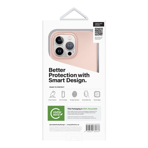 Uniq для iPhone 15 Pro Max чехол LINO Pink (Magsafe)