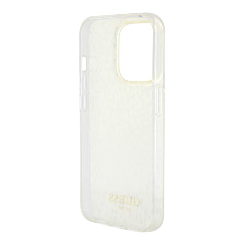 Guess для iPhone 15 Pro чехол PC/TPU Faceted Mirror Disco Hard Gold