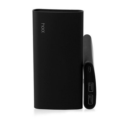 hoox COMMA 2USB-A (2.1А) 6000 mAh портативный аккумулятор , черный