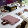 Tomtoc TheHer сумка Light-A21 Dual-color Slim Laptop Handbag 13.5" Raspberry