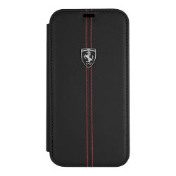Кожаный чехол Ferrari Heritage W Booktype для iPhone 11 Pro, черный