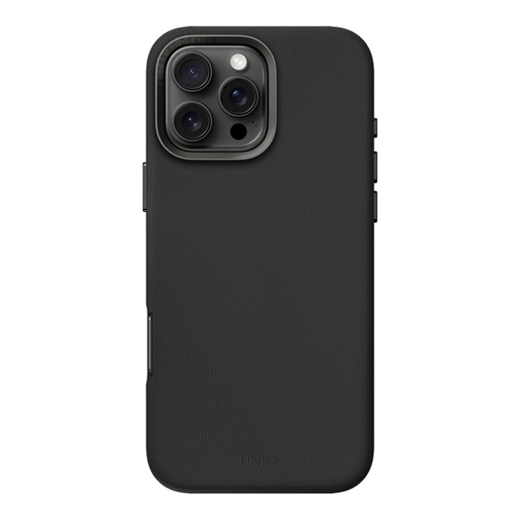 Uniq для iPhone 16 Pro чехол кожаный Lyden Black (Magsafe)