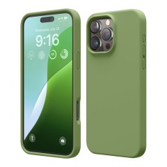 Elago для iPhone 16 Pro чехол Soft silicone (Liquid) Cedar Green