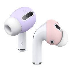 Накладки Elago Ear Tips Cover для AirPods Pro, розовый/фиолетовый (2 пары)