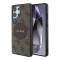 Guess для Galaxy S25 Ultra чехол PU 4G with Round Patch Metal logo Hard Brown (MagSafe)