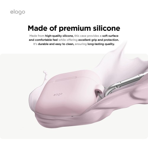 Elago для AirPods 4 чехол Silicone Hang case Lavender