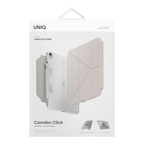 Uniq чехол для iPad 11(2025) / 10.9(2022) Camden Click Ivory