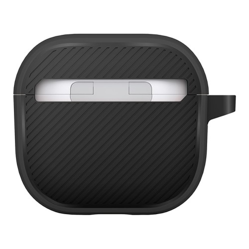 Uniq для Airpods 4 чехол CLYDE Lock case Charcoal/Dark Grey