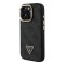 Guess для iPhone 16 Pro Max чехол PU 4G Triangle metal logo and Camera Stand Hard Black (MagSafe)
