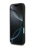 BMW для iPhone 17 чехол M-series PU Carbon/Smooth Metal logo Hard Black/Grey (MagSafe)