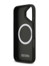 BMW для iPhone 17 чехол M-series PU Carbon/Smooth Metal logo Hard Black/Grey (MagSafe)
