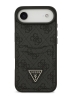 Guess для iPhone Air чехол PU 4G Double cardslot Triangle metal logo Hard Black