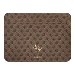 Чехол Guess Sleeve 4G Big metal logo для ноутбука до 13"/14", коричневый