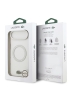Lacoste для iPhone Air чехол ShockProof Lacquer Metal logo Hard Frosted Clear/White (MagSafe)