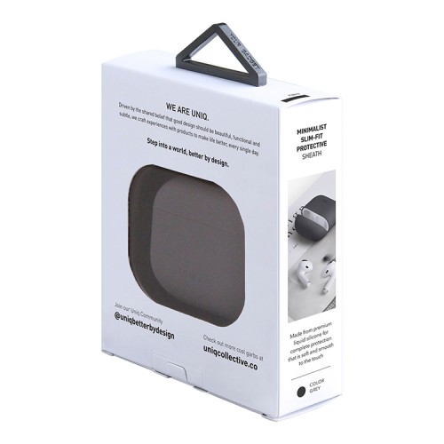 Чехол Uniq LINO Liquid silicone для AirPods 3 (2021), серый