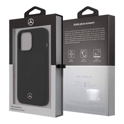 Mercedes Liquid Silicone Hard для 13 Pro Max, черный MEHCP13XSILBK