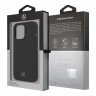 Чехол Mercedes Liquid Silicone Hard для iPhone 13 Pro Max, черный