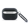 BMW для Airpods Pro 3 чехол M-series PU carbon Double metal logo Black