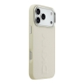 DKNY для iPhone 17 Pro Max чехол PU Large Embossed Vertical logo Metal camera Hard White