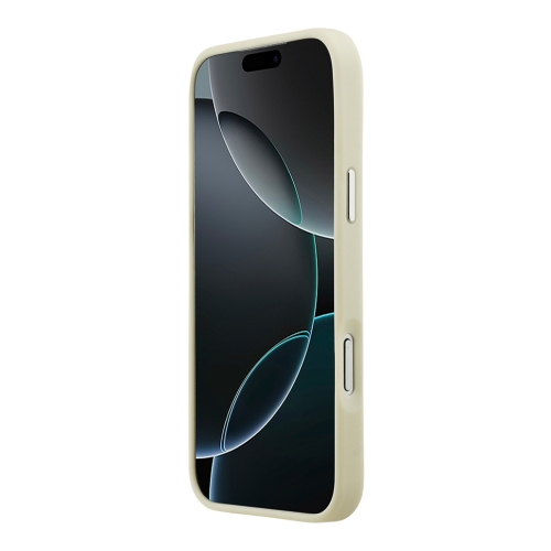 DKNY для iPhone 17 Pro Max чехол PU Large Embossed Vertical logo Metal camera Hard White