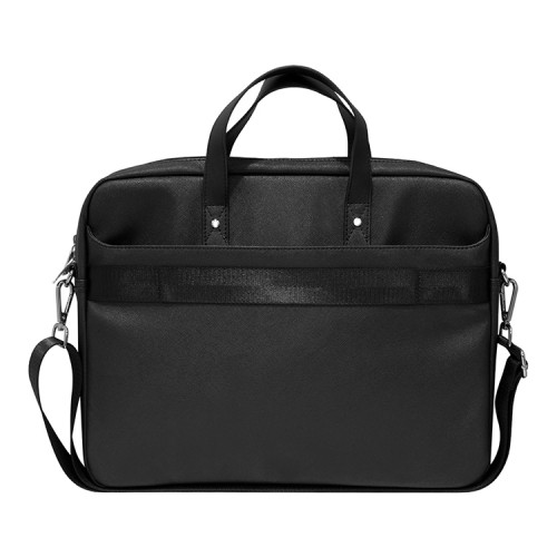 Сумка Guess Saffiano Bag with Triangle metal logo для ноутбуков 15-16 дюймов, черная