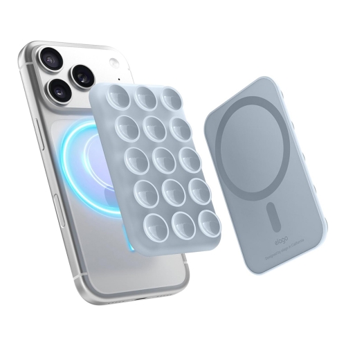 Elago держатель Magnetic Suction Cup Mount Light Blue (MagSafe)