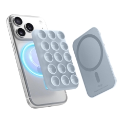 Elago держатель Magnetic Suction Cup Mount Light Blue (MagSafe)