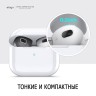 Накладки Elago Secure Fit для AirPods 3 (2021), серый/белый (2 пары)