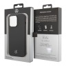 Чехол Mercedes Liquid Silicone Hard для iPhone 14 Pro Max, черный