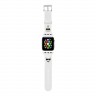 Ремешок Lagerfeld Silicone Karl and Choupette heads для Apple Watch 42-44-45 mm, белый