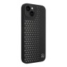 Чехол Mercedes Liquid Silicone Stars Horyzontal Hard для iPhone 14 Plus, черный