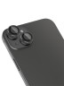 BlueO стекло для iPhone 15/15 Plus, Camera lens Armor metal 2 шт. Black (+installer)