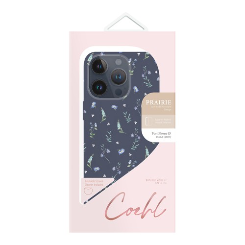 Uniq для iPhone 15 Pro чехол COEHL Prairie Lavender Blue (глянец)
