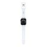 Hello Kitty для Apple Watch 42-41-40 mm ремешок Liquid silicone Graffiti Tags Beige