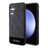 Guess для Galaxy S24+ чехол PU 4G Bottom stripe Metal logo Hard Grey