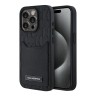 Karl Lagerfeld для iPhone 15 Pro чехол Cardslot PU Monogram/Grained Pocket Hard Black