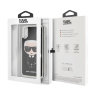 Чехол Karl Lagerfeld Liquid Glitter Iconic Hard для iPhone XR, черный