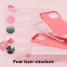 Elago для iPhone 15 Pro Max чехол Soft silicone (Liquid) Pink