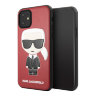 Чехол Karl Lagerfeld PU Leather Iconic Karl Hard для iPhone 11, красный