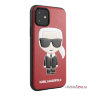 Чехол Karl Lagerfeld PU Leather Iconic Karl Hard для iPhone 11, красный