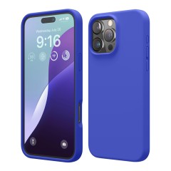 Elago для iPhone 16 Pro чехол Soft silicone (Liquid) Cobalt Blue