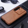 Nillkin для Galaxy S25 чехол QIN Pro Booktype Brown