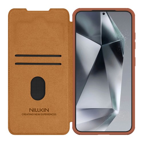 Nillkin для Galaxy S25 чехол QIN Pro Booktype Brown