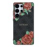 Guess для Galaxy S25 Ultra чехол PU Flowers Roses Hard Black (MagSafe)