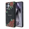 Guess для Galaxy S25 Ultra чехол PU Flowers Roses Hard Black (MagSafe)
